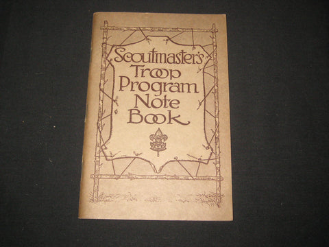 Scoutmaster's Troop Program Notebook, 1931