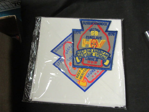 NE-5B 1976 Conclave Pocket Patch and stained Neckerchief