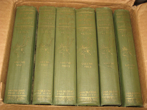 The Library of Pioneering and Woodcraft, Ernest Thompson Seton, 6 volumes, 1911