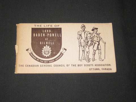 Life of Lord Baden-Powell of Gilwell booklet, Canadian General Council