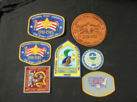 1985 National Jamboree Lot of 7 Patches