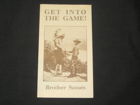 Get into the Game!  Brother Scouts