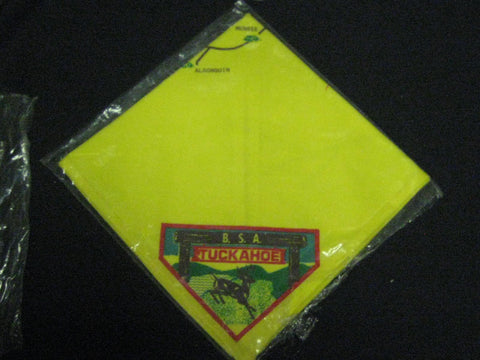 Camp Tuckahoe Yellow Neckerchief with Map design