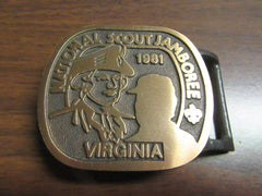 1981 National Jamboree Max Silber Belt Buckle