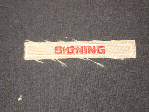 Signing Interpreter Strip