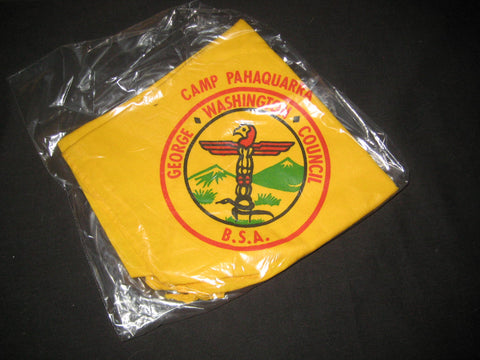 Camp Pahaquarra George Washington Council Yellow Neckerchief