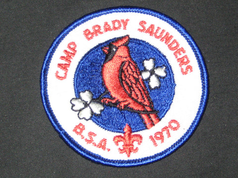 Camp Brady Saunders 1970 Pocket Patch