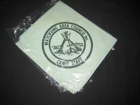 Watchung Area Council light green Camp Staff Neckerchief