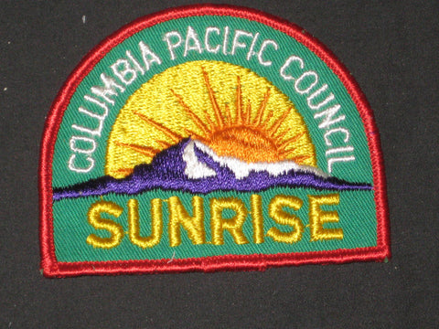 Columbia Pacific Council Sunrise District Patch
