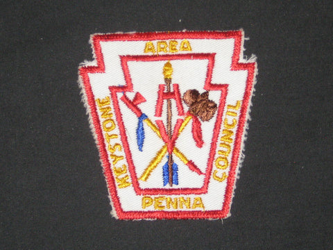 Hidden Valley Scout Reservation, Keystone Area Council, white twill Pocket Patch