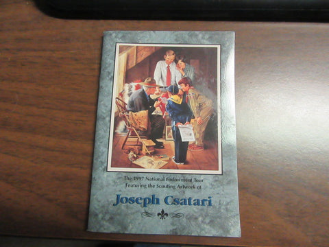Joseph Csatari Artwork 1997 National Endowment Tour Book, Signed