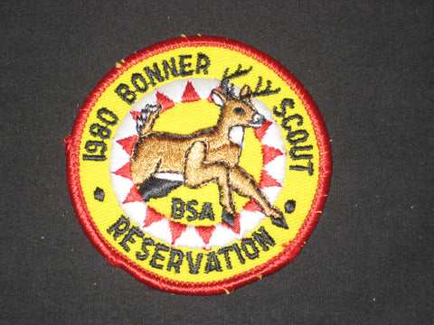 Bonner Scout Reservation 1980 Pocket Patch