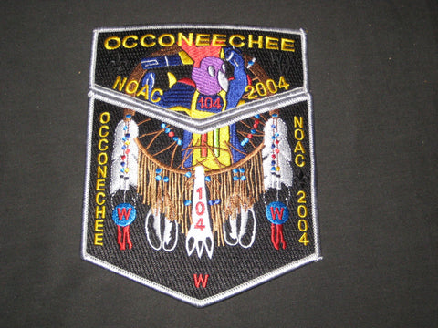 Occoneechee 104 s51 & x22 2004 NOAC 2 Piece Set