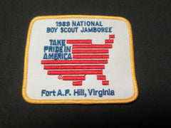 1989 National Jamboree Take Pride In America Patch