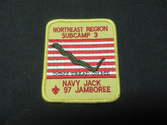 1997 National Jamboree Northeast Region Subcamp 3 Patch