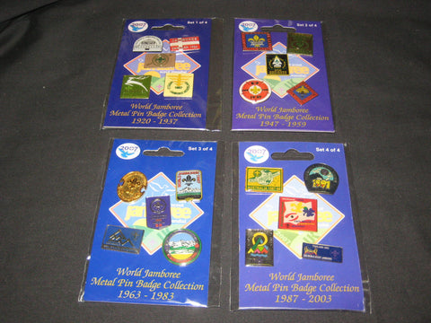 World Jamboree Metal Pin Badge Collection 1987 - 2003