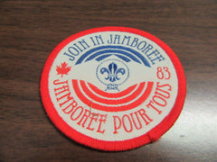 1983 World Jamboree Join Jamboree Patch