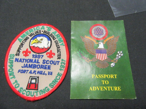 1997 National Jamboree US Army Patch and Guidebook to Adventure