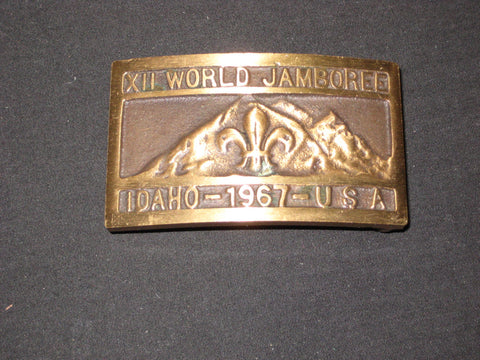 1967 World Jamboree Max Silber Belt Buckle
