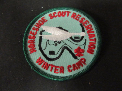 Horseshoe Scout Reservation Winter Camp Green Background