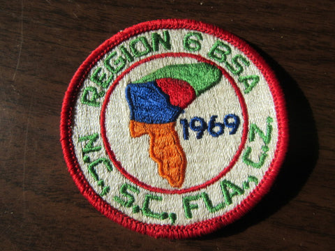 1969 National Jamboree Region 6 Contingent Pocket Patch without Ga.