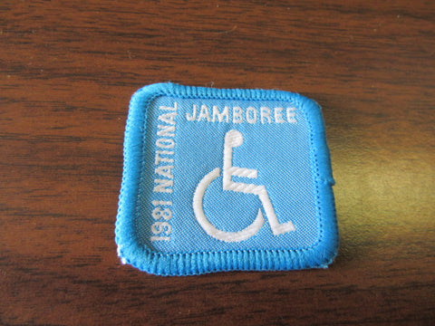 1981 National Jamboree Handicapped Trails Skills Patch