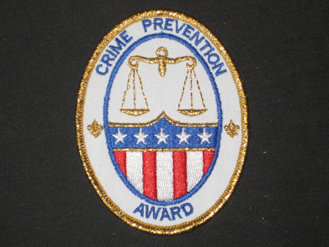 Crime Prevention Award Patch