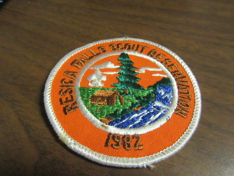 Resica Falls 1982 Valley Forge Council Pocket Patch