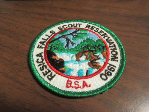 Resica Falls 1990 Valley Forge Council Pocket Patch