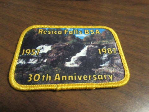 Resica Falls 1987 30th Anniversary Valley Forge Council Pocket Patch