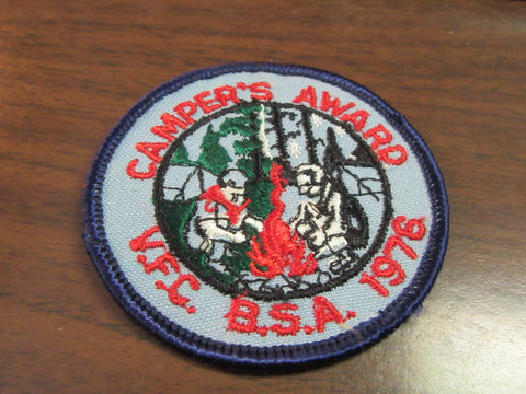 Valley Forge Council Camper's Award 1976 Pocket Patch