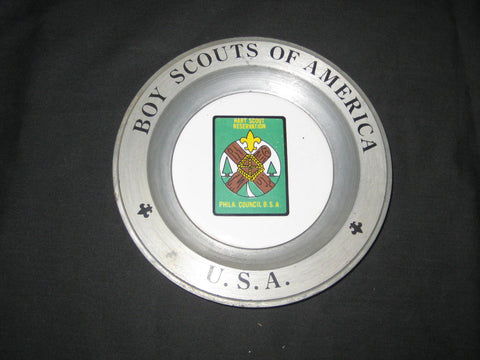 Hart Scout Reservation Ceramic and Pewter Plate