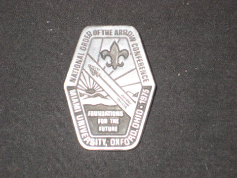 1975 NOAC Pewter Patch Pin