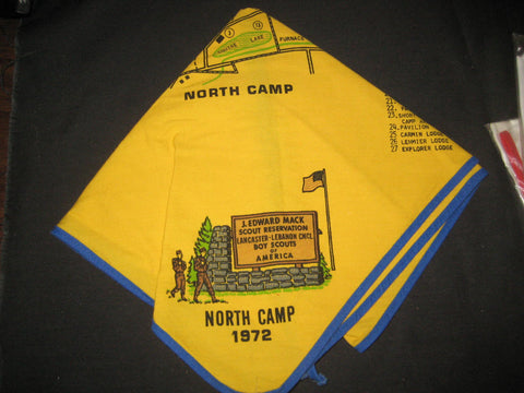 J. Edward Mack Scout Reservation 1972 North Camp Neckerchief