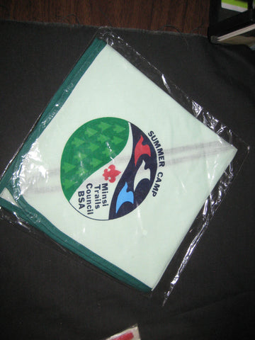 Minsi Trails Council Summer Camp Green Neckerchief