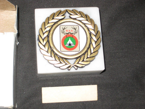 National Camping School Marble Paperweight