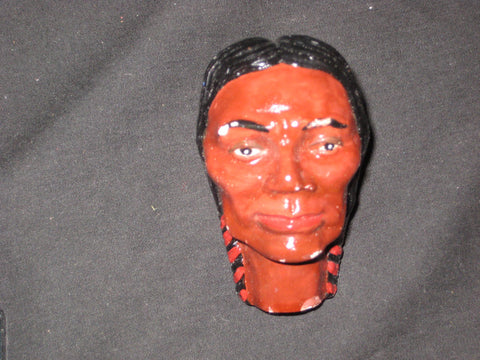 Indian Brave Ceramic Neckerchief Slide