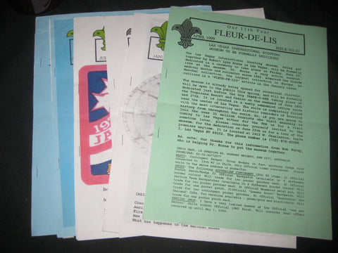 Fleur-De-Lis, Las Vegas International Scout Museum Newsletter, issues 1998 to 2000