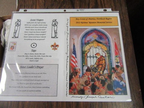 Joseph Csatari BSA Official Artist Signed Program 2012