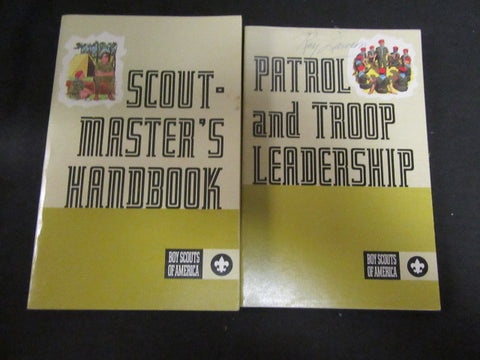 Scoutmaster's Book Shelf of Scout Handbooks & Literature, 1972, 7 books