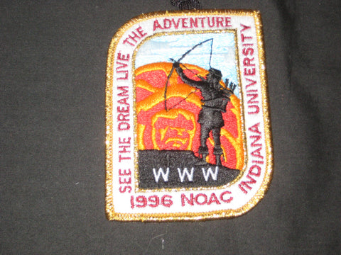 1996 NOAC Gold Mylar Border pocket Patch