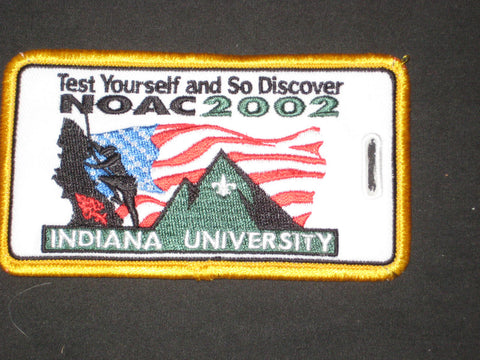 2002 NOAC embriodered luggage tag