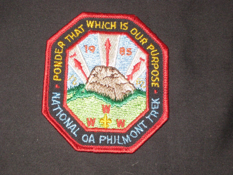 1985 OA Philmont Trek 8-sided Pocket Patch