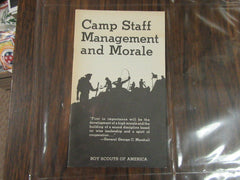 Camp Staff Management and Morale Booklet, 1981