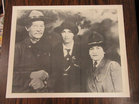 Robert & Olave Baden-Powell with Agnes Baden-Powell Photo