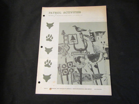 Patrol Activities, Boys' Life Reprint  1976