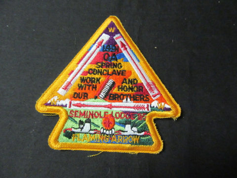 Seminole 85 1991 Spring Conclave Pocket Patch eA1991-2