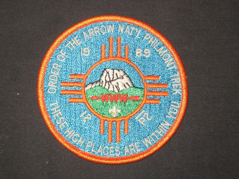 1989 OA Philmont Trek Patch