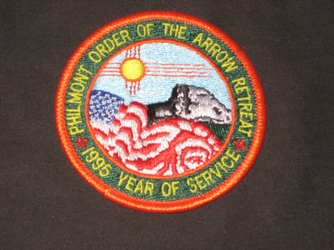Philmont 1995 Year of Service OA Patch