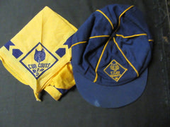 Cub Scout Neckerchief and Hat, older